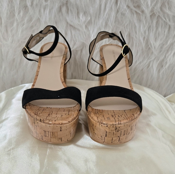 Stuart Weitzman Women's Gala Suede Platform Sandals size 10 - Picture 2 of 4